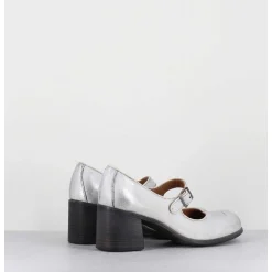 Babies A Talon En Cuir Argent - 47403 Vesuvio Argento