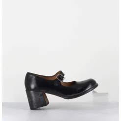 Babies A Talon En Cuir Noir - 47403 Cris Nero