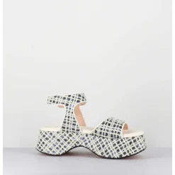 Babies Compensees A Sequins Blanc&Marine - Lil Sis Neony