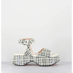 Babies Compensees A Sequins Blanc&Marine - Lil Sis Neony