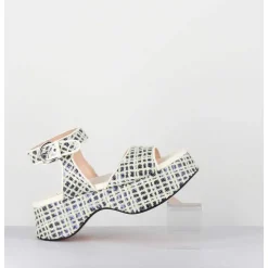 Babies Compensees A Sequins Blanc&Marine - Lil Sis Neony