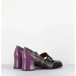 Babies Petit Talon Cuir Imprime Tartan Multi - Meyko Scotch Negro
