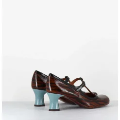 Babies Petit Talon En Cuir Imprime Tigre - Mylka Tesla Castano