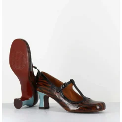 Babies Petit Talon En Cuir Imprime Tigre - Mylka Tesla Castano