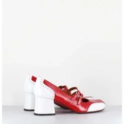 Babies Petit Talon Look Vintage Vernis Rouge & Blanc - Maime44 Ferrari Cherry
