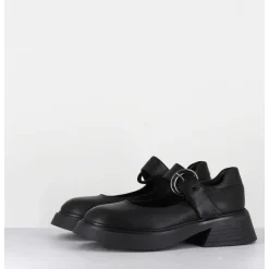 Babies 90S En Cuir Noir Semelle Legere - Cike Savana Nero