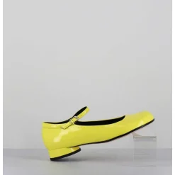 Babies 60S Petit Talon En Cuir Vernis Jaune - Ligat2 Cindy Buttercup