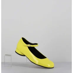 Babies 60S Petit Talon En Cuir Vernis Jaune - Ligat2 Cindy Buttercup