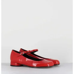 Babies 60S Petit Talon En Cuir Vernis Rouge - Ligat1 Cindy Rosso