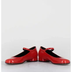 Babies 60S Petit Talon En Cuir Vernis Rouge - Ligat1 Cindy Rosso