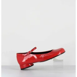 Babies 60S Petit Talon En Cuir Vernis Rouge - Ligat1 Cindy Rosso