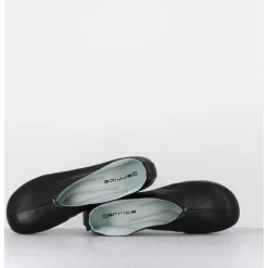 Ballerines Minimalistes En Cuir Souple Noir - Lester Cherie Nero