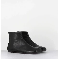 Boos Plates Minimalistes En Cuir Noir - Ab1655 Madras Nero