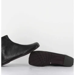 Boos Plates Minimalistes En Cuir Noir - Ab1655 Madras Nero