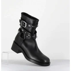 Boots Bikers Tour De Cheville Cloute - A5459 Talco Nero