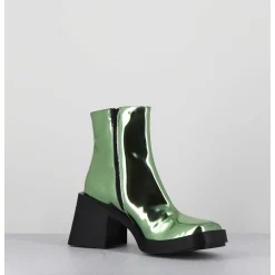 Boots Bout Carre Miroir Vert - Milla Metallic Green