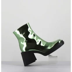 Boots Bout Carre Miroir Vert - Milla Metallic Green