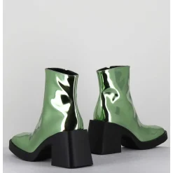 Boots Bout Carre Miroir Vert - Milla Metallic Green
