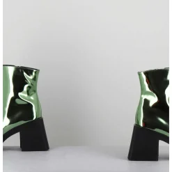 Boots Bout Carre Miroir Vert - Milla Metallic Green