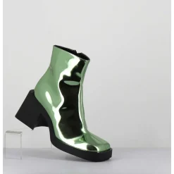 Boots Bout Carre Miroir Vert - Milla Metallic Green