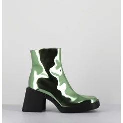 Boots Bout Carre Miroir Vert - Milla Metallic Green