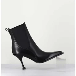 Boots Bout Pointu & Talon Stylise - M6345 Nero
