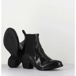 Boots Chelsea En Cuir Noir Esprit Santiag - Sherry 002 Nero