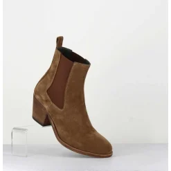 Boots Chelsea En Daim Camel Esprit Santiag - Sherry 002 Toscano