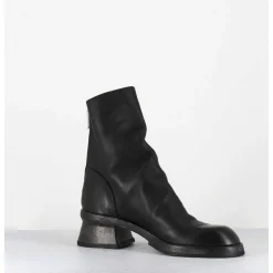 Boots Cuir Noir Hand Washed - 51759 Nube Nero