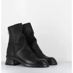 Boots Cuir Noir Hand Washed - 51759 Nube Nero