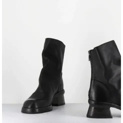 Boots Cuir Noir Hand Washed - 51759 Nube Nero