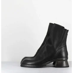 Boots Cuir Noir Hand Washed - 51759 Nube Nero