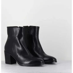 Boots En Cuir Bleu Marine - Kmag11036 Cobalto