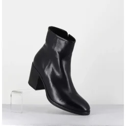Boots En Cuir Bleu Marine - Kmag11036 Cobalto