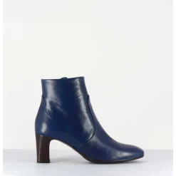Boots En Cuir Bleu Souple - F570 Marine