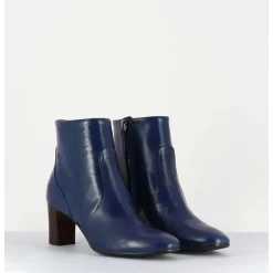 Boots En Cuir Bleu Souple - F570 Marine