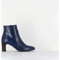 Boots En Cuir Bleu Souple - F570 Marine