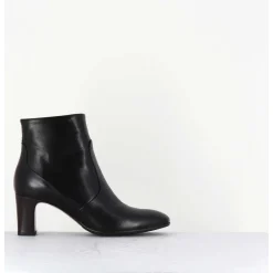 Boots En Cuir Noir Souple - F570 Nero