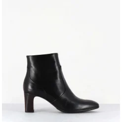 Boots En Cuir Noir Souple - F570 Nero