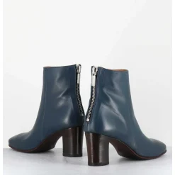 Boots En Cuir Souple Bleu - 5540 Glam Blu