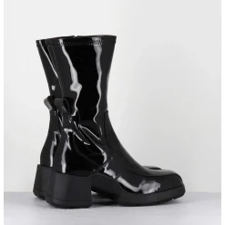 Boots En Cuir Vernis Noir Look 90S - Viken Black Patent