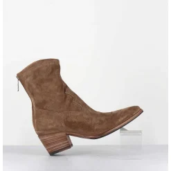 Boots Esprit Santiag En Daim Souple Camel - Venere 48035 Farro