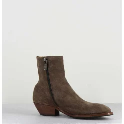 Boots Esprit Santiags En Daim Taupe - Amina58027 Sambuco