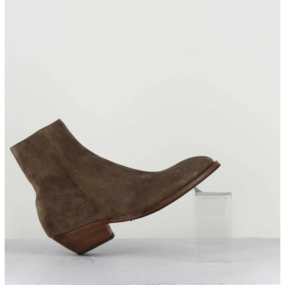 Boots Esprit Santiags En Daim Taupe - Amina58027 Sambuco
