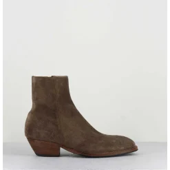 Boots Esprit Santiags En Daim Taupe - Amina58027 Sambuco