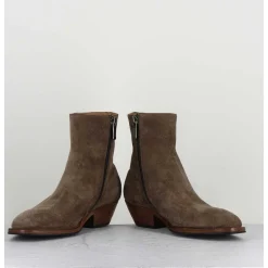 Boots Esprit Santiags En Daim Taupe - Amina58027 Sambuco