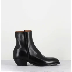Boots Esprit Santiags En Cuir Noir - Amina58027 Black