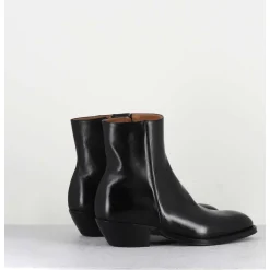 Boots Esprit Santiags En Cuir Noir - Amina58027 Black