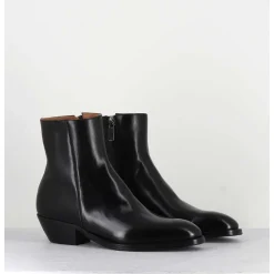 Boots Esprit Santiags En Cuir Noir - Amina58027 Black