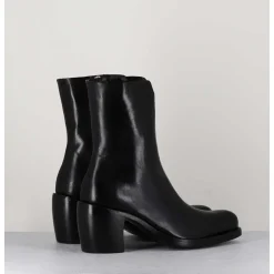 Boots Esprit Santiags En Cuir Noir Minimaliste - 15618 Estigma Nero